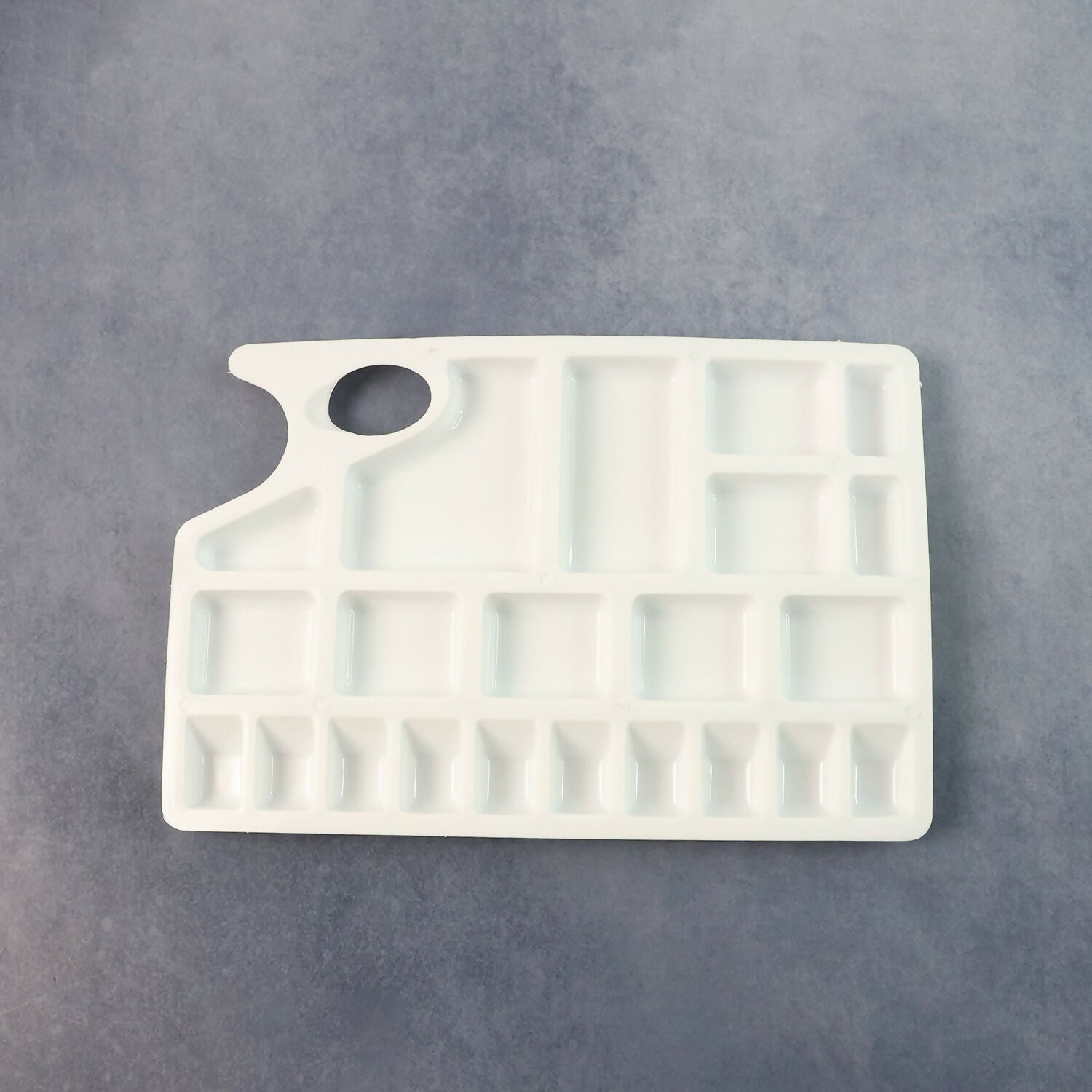 Khyati Colour Mixing Plate – Rectangle Medium Artist Palette with Multiple Compartments