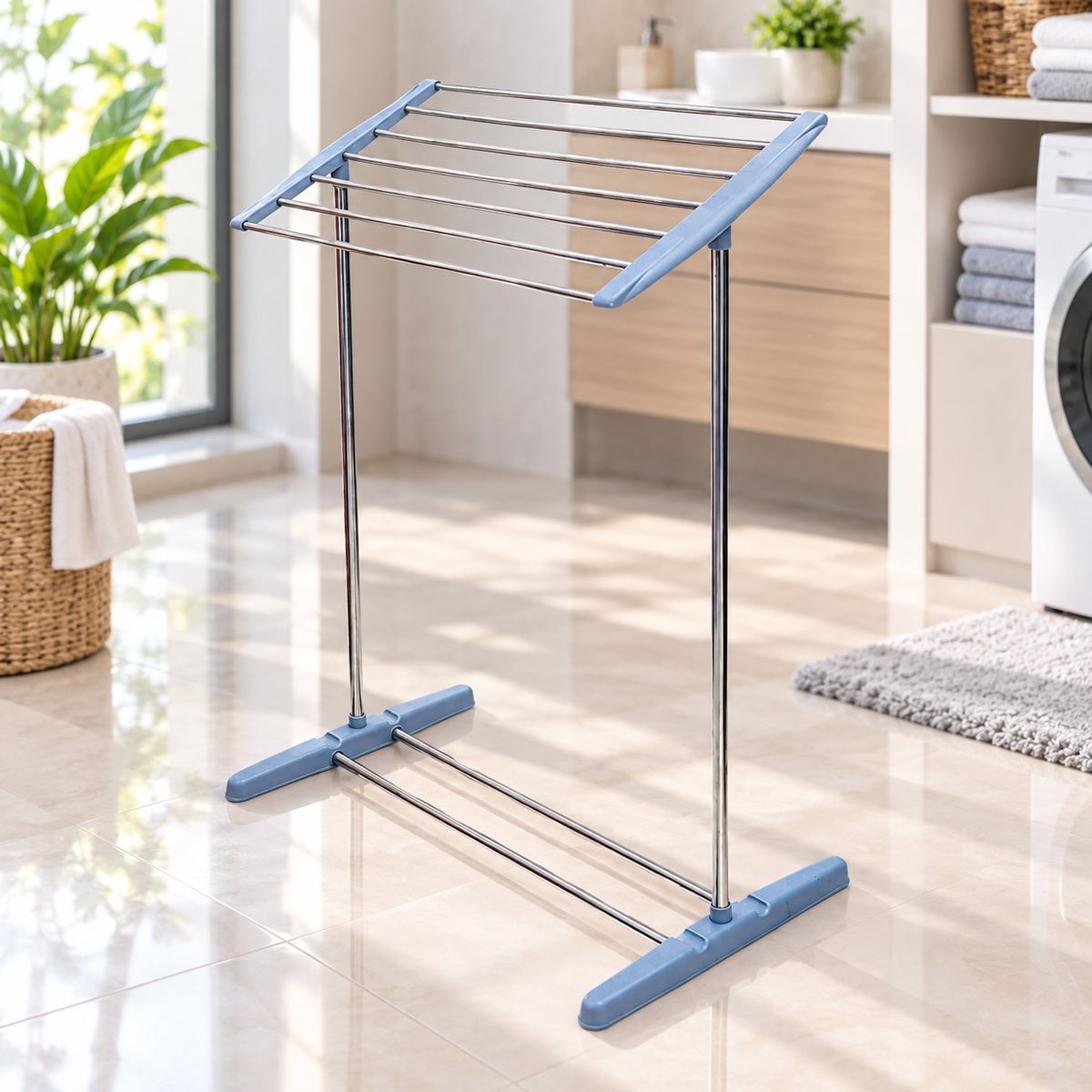 Portable Clothes Drying Rack – Foldable, Steel & Plastic | PHOBIA