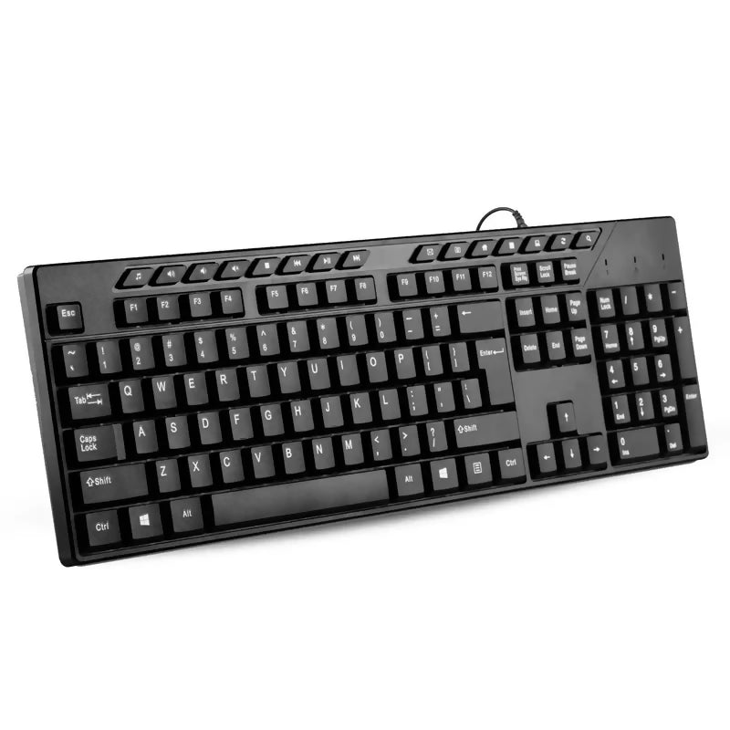 Black Wired Keyboard