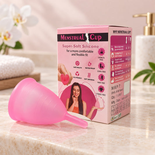 Reusable Silicone Menstrual Cup for Personal Care and Travel (1 Pc)
