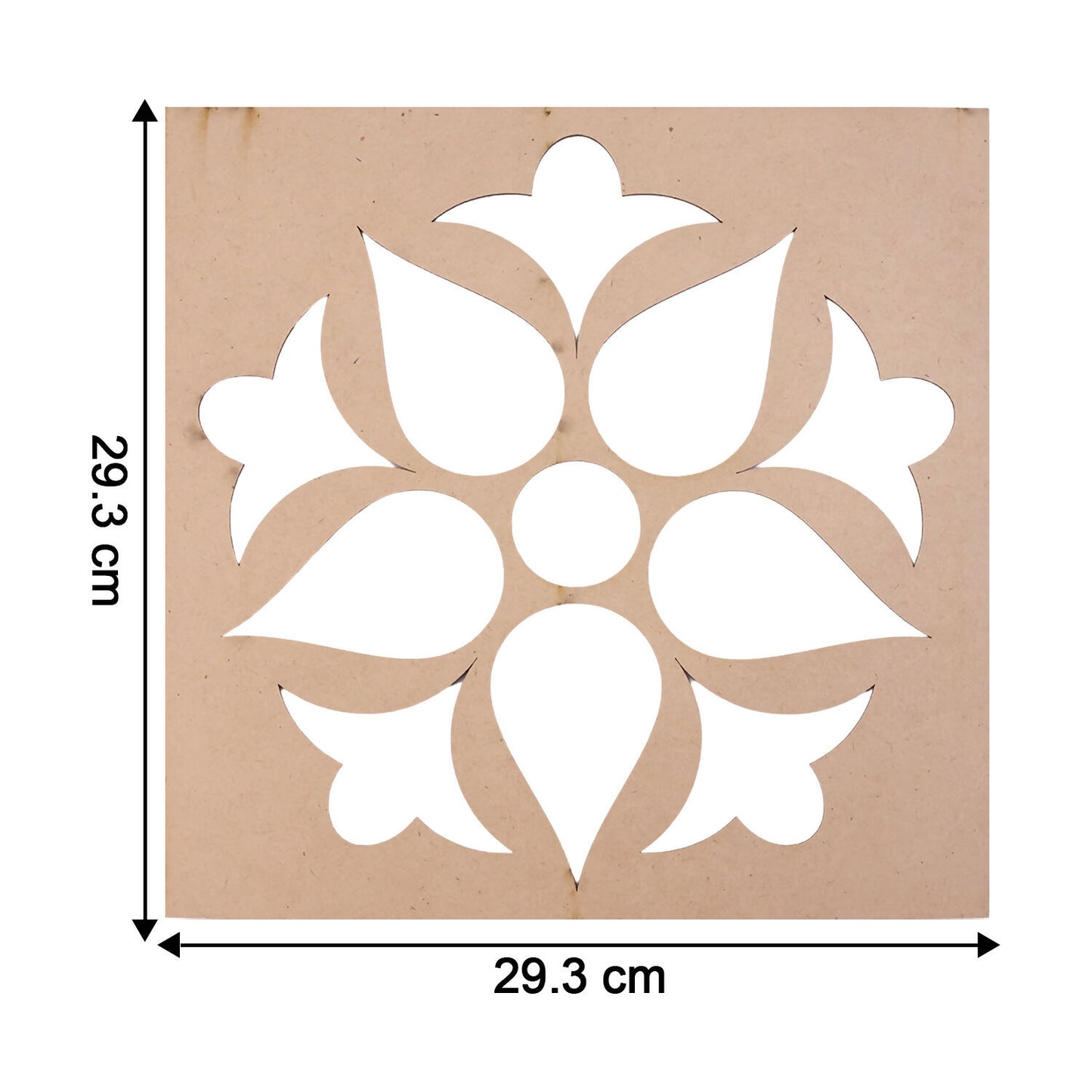 Flower Petal Rangoli MDF Design | Reusable Diwali Rangoli