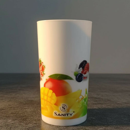 Fruit Print Design glass (pack of 6 )