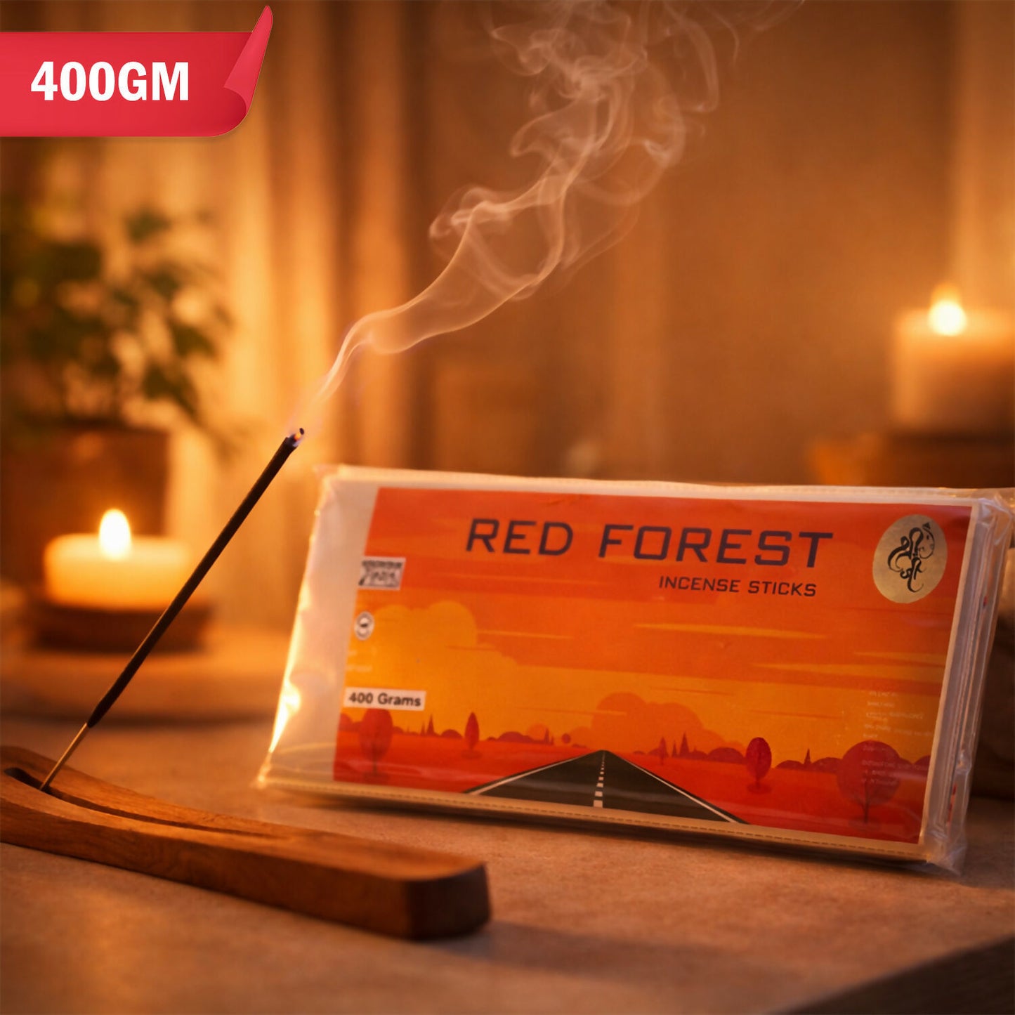 Red Forest Fragrance scented Stick Agarbatti Natural Incense Sticks for Pooja