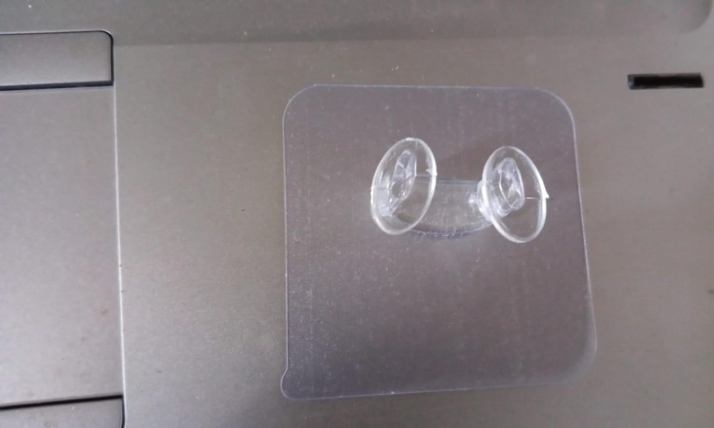 Transparent Self-Adhesive Wall Hook – Drill-Free, Waterproof & Oil-Proof for Toothbrush, Socket (1 Pc)