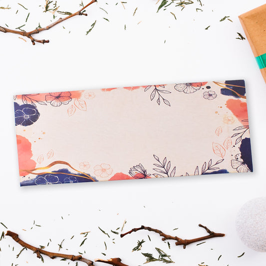 Flower Printed Envelope Set