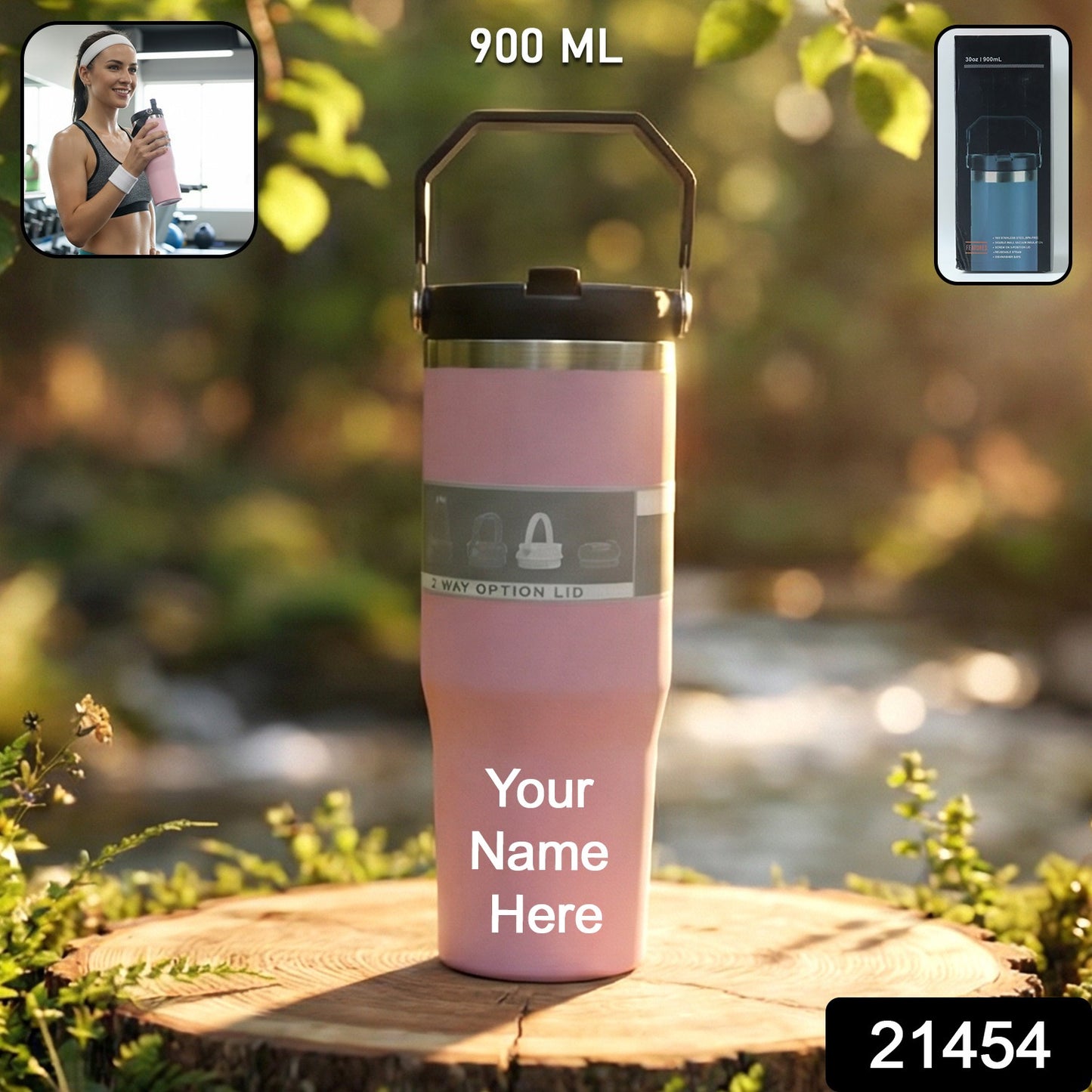 Customize Premium Stainless Steel Insulated Travel Tumbler 900 ML (1 Pc)