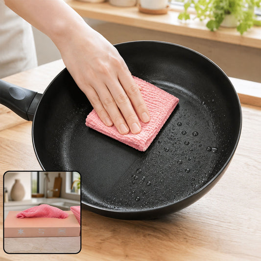 Microfiber Cleaning Cloth Set – 10 Pcs Multi-Use & Absorbent | Velvet Wipe