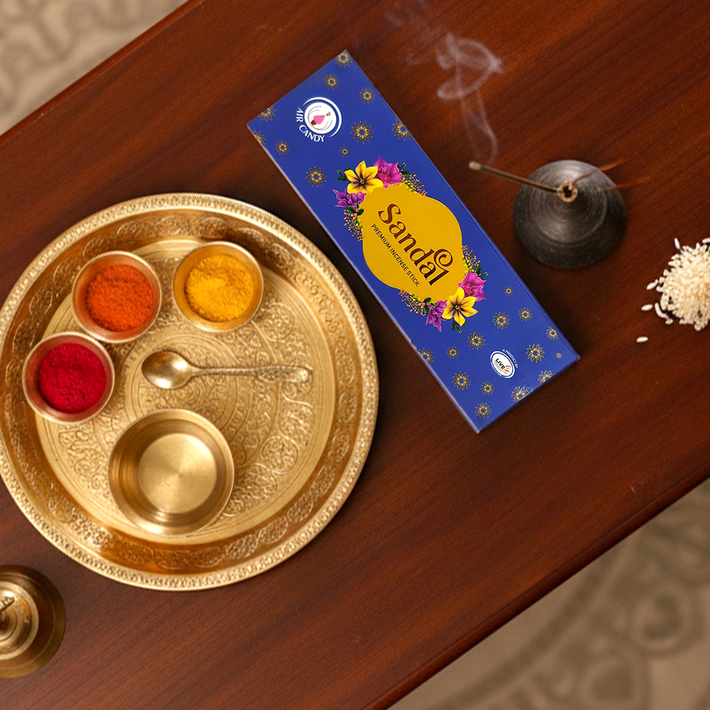 Premium Sandal Incense Sticks – Long-Lasting Fragrance for Puja, Meditation & Home Freshness (90gm)