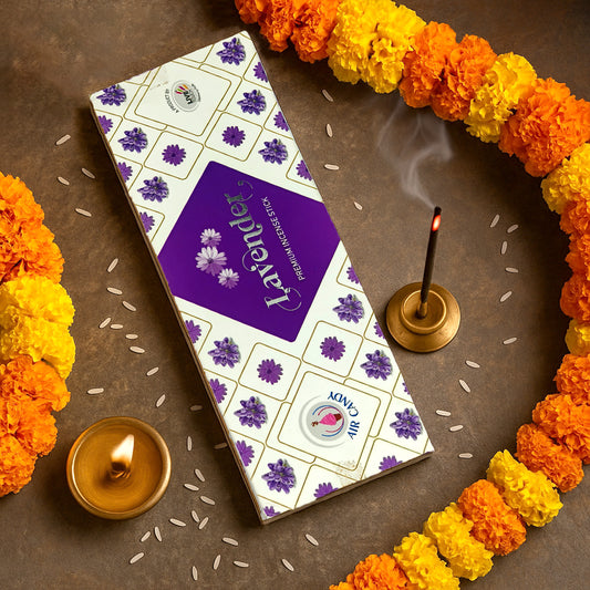Lavender Premium Masala Stick Agarbatti Relaxing Natural Aroma for Puja (90gm)