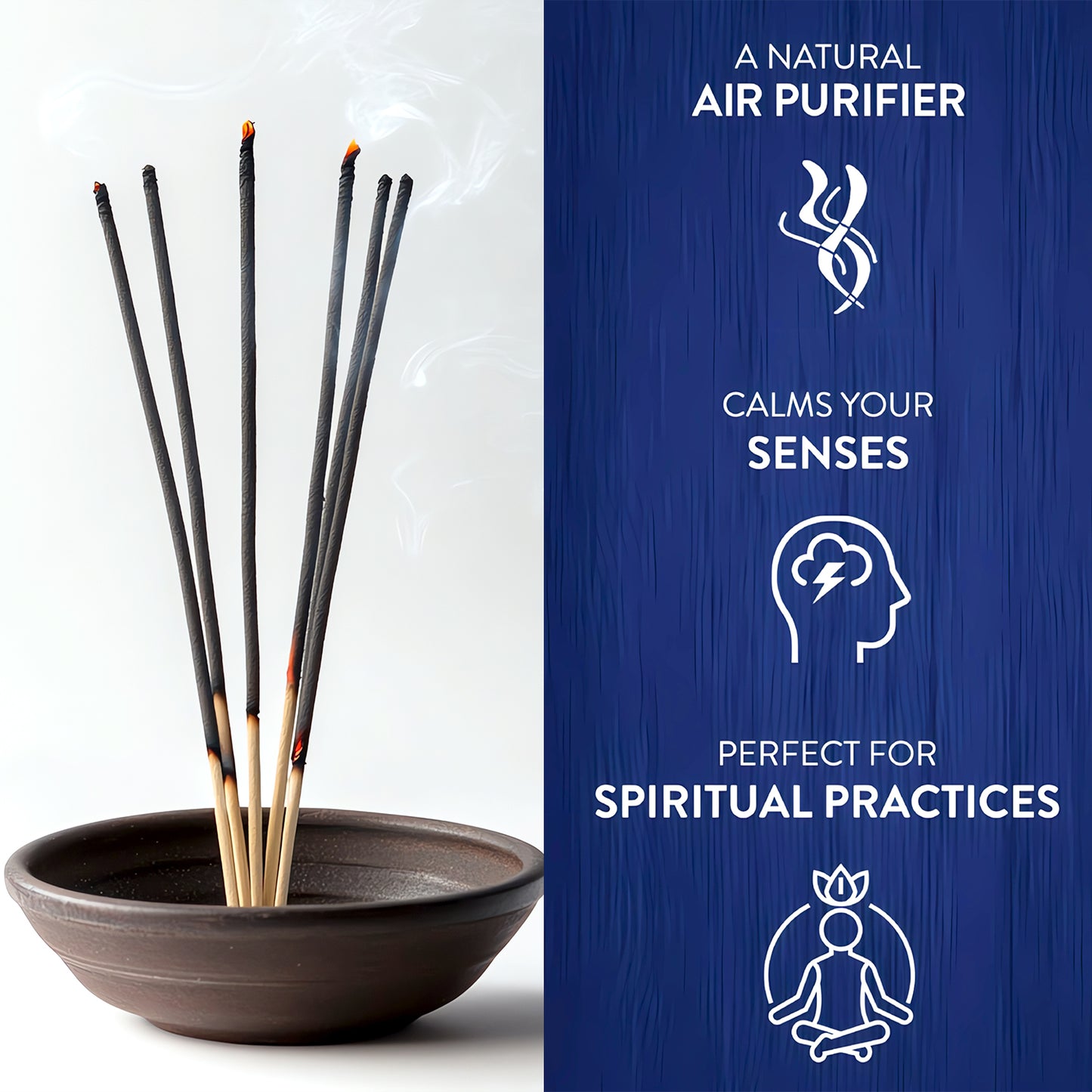 Premium Sandal Incense Sticks – Long-Lasting Fragrance for Puja, Meditation & Home Freshness (90gm)