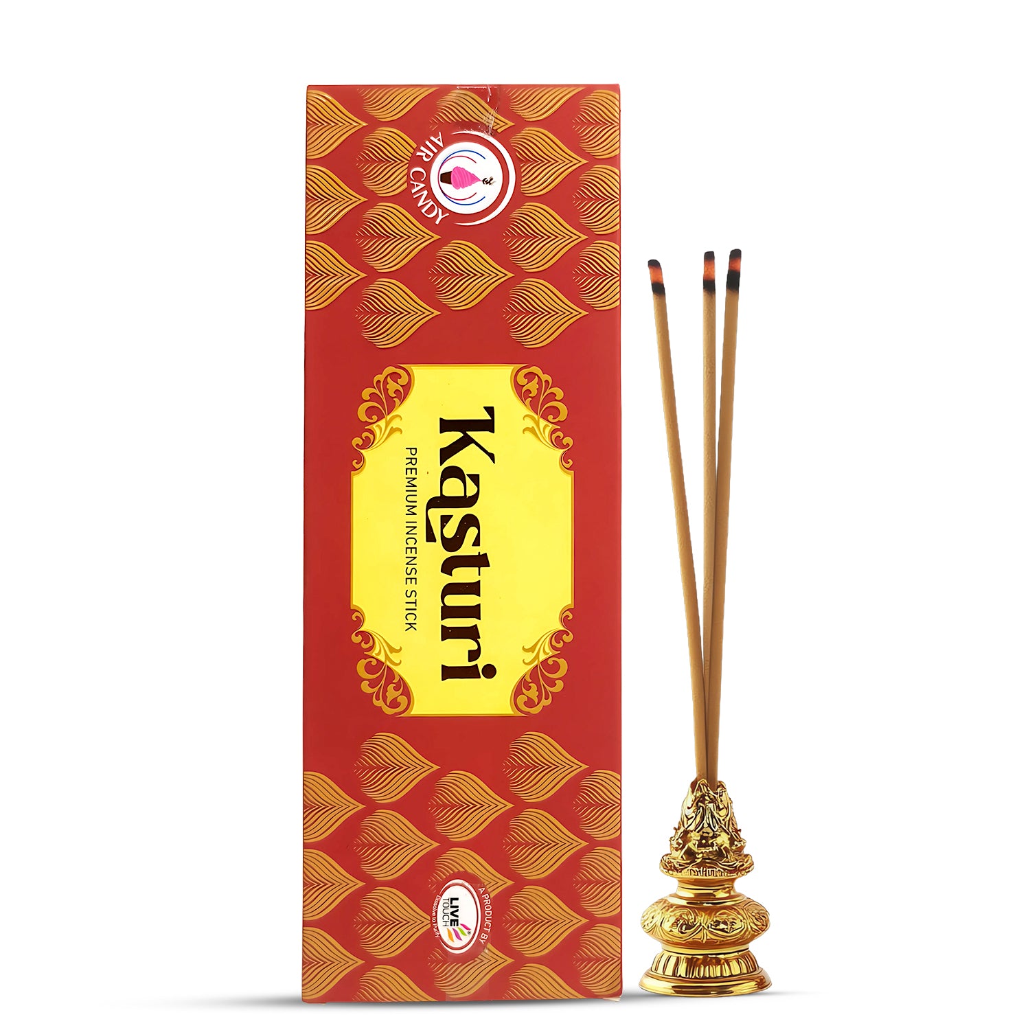Kasturi Agarbatti Premium Incense Sticks – Divine Fragrance for Puja, Meditation, Yoga & Home Ambience (90gm)