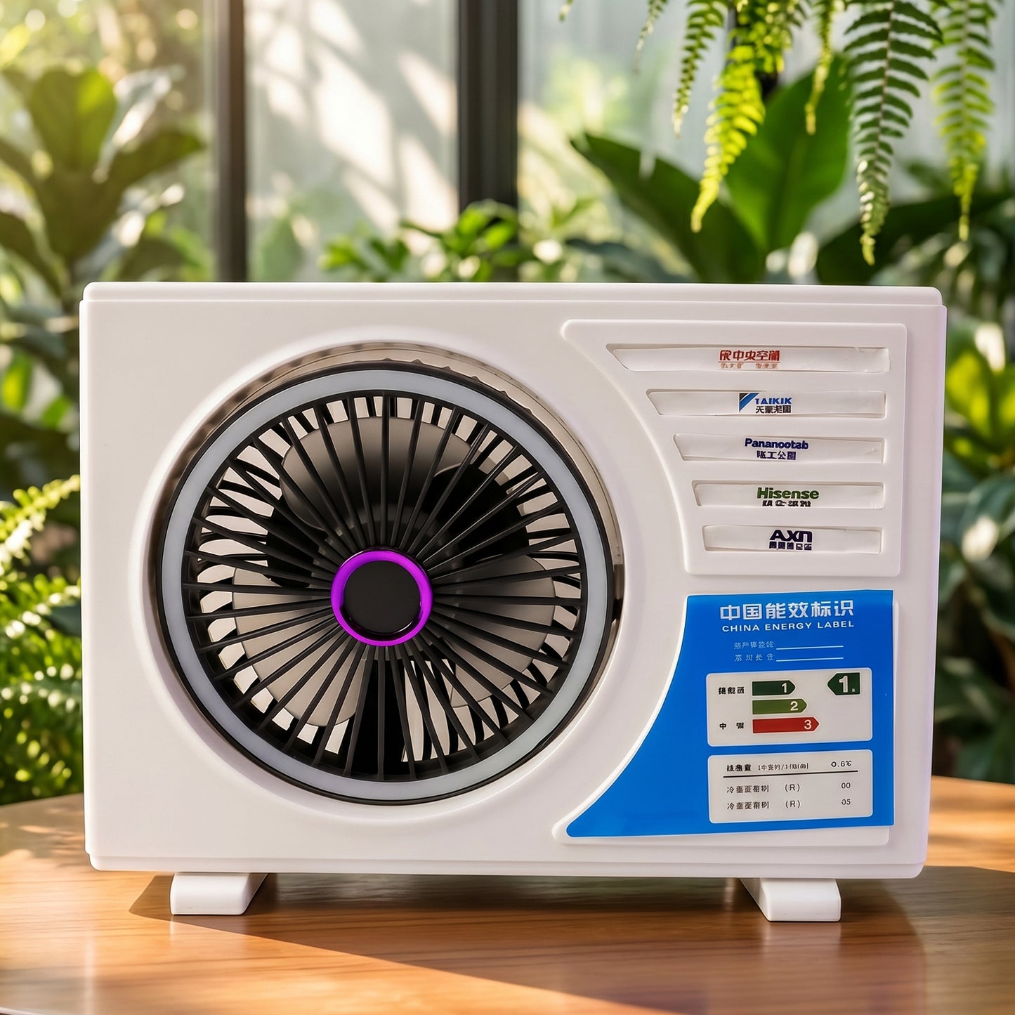 small air conditioner style cooling fan