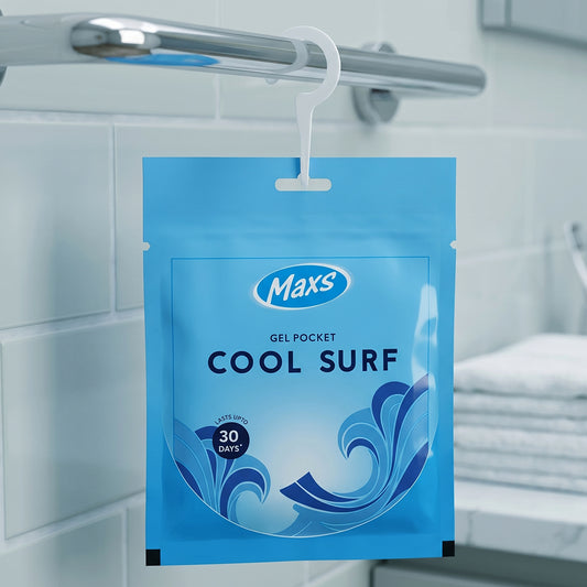 Maxs Cool Surf Gel Air Freshener Pocket