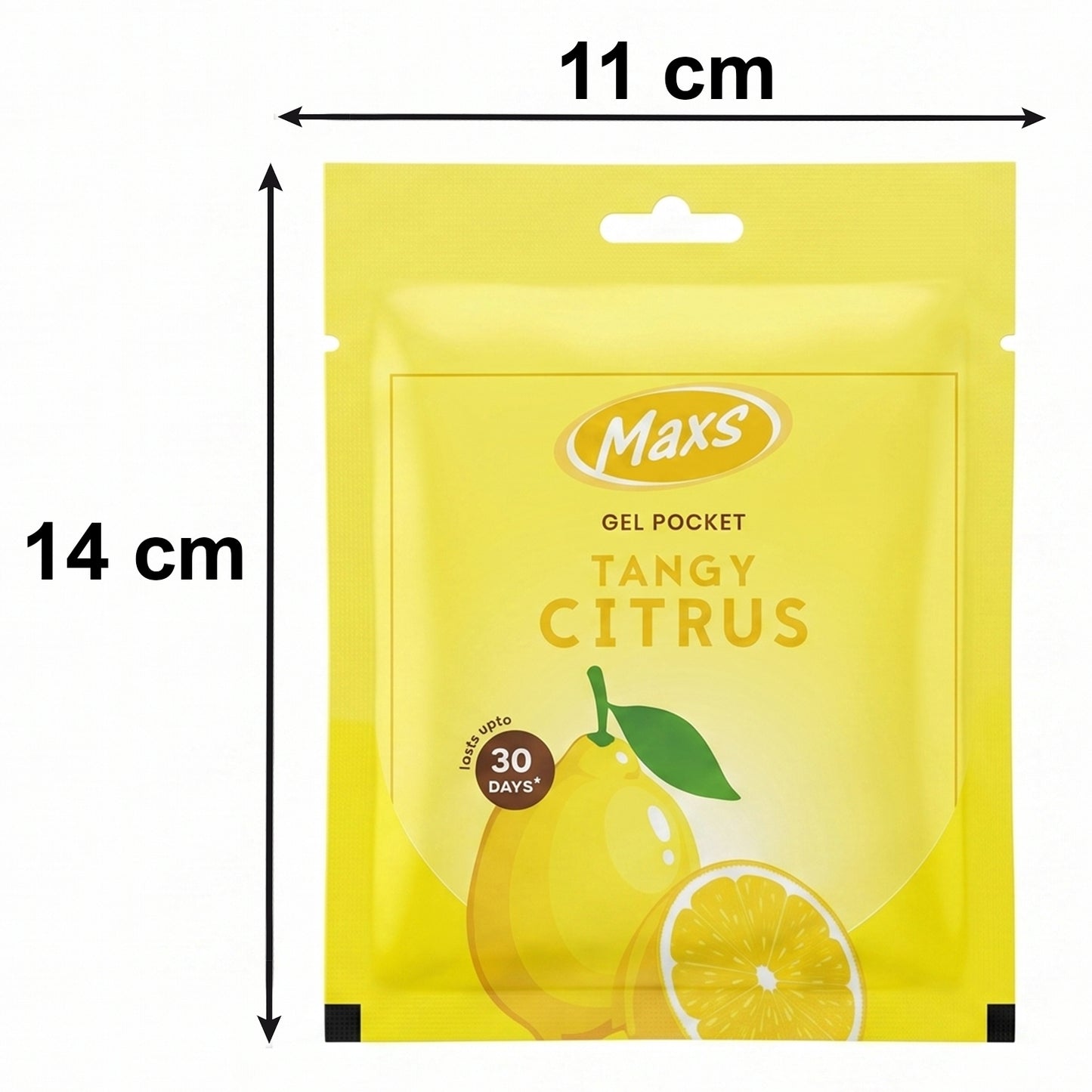 Maxs gel air freshener showing gel texture