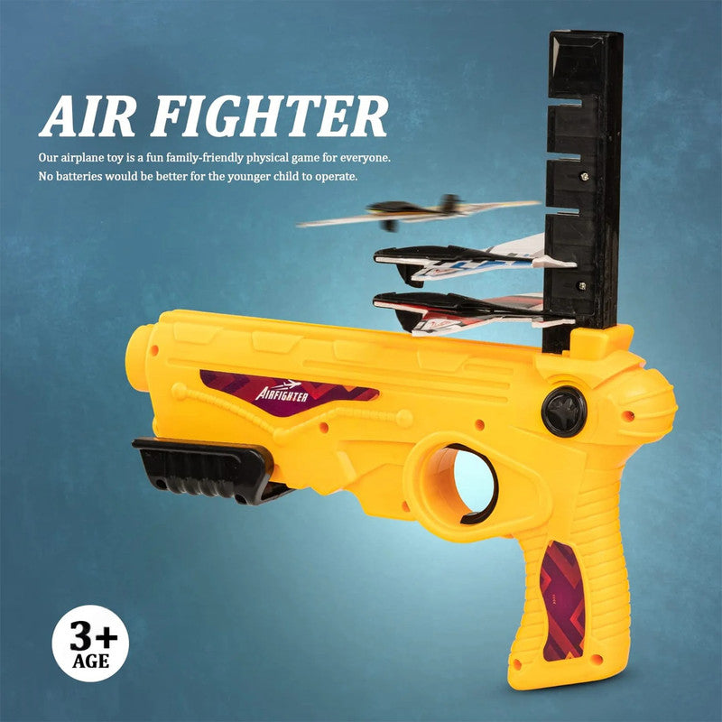 Airfighter Toy Plane Gun Set – Launch Gliders & Fun Games for Kids