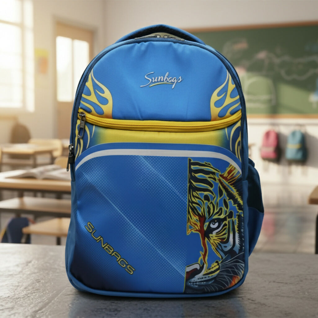 Sunbags College Backpack – Multicolor Tiger Print