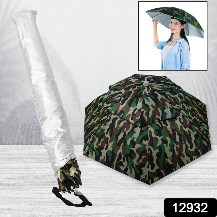 Umbrella Hat with Elastic Band, Fishing Umbrella Hat for Adults Kids Women Men, Umbrella Hat for Outdoor Activities