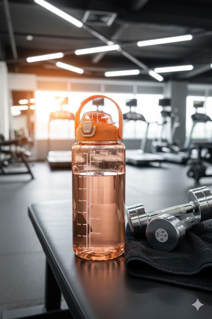 DeoDap 2 L Plastic Motivational Sipper Water Bottle - specs detail shot