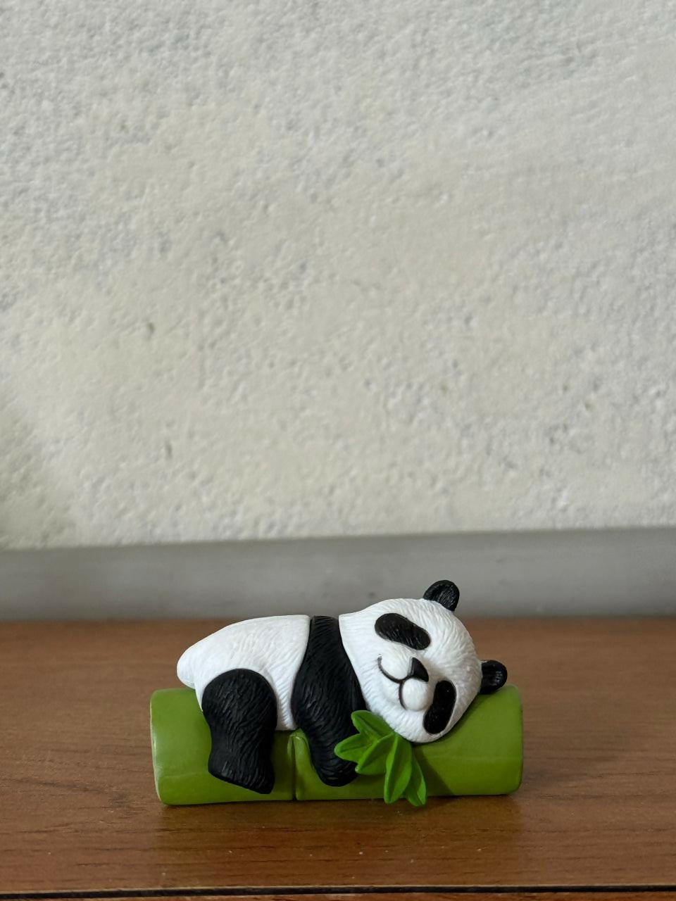 Sleeping Panda poly-resin Bamboo Showpiece | Cute Mini Decorative Figurine