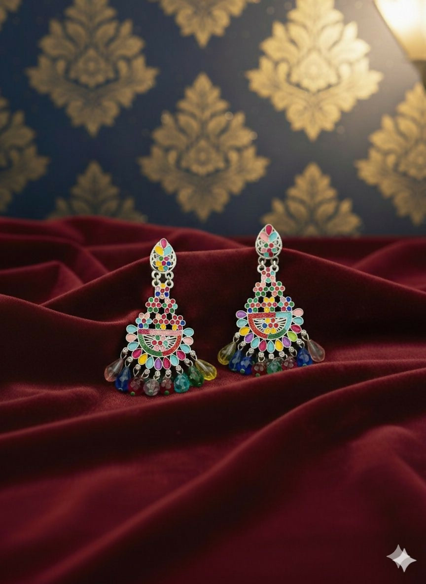 Designer Colorful Drop Earrings for Girls & Women