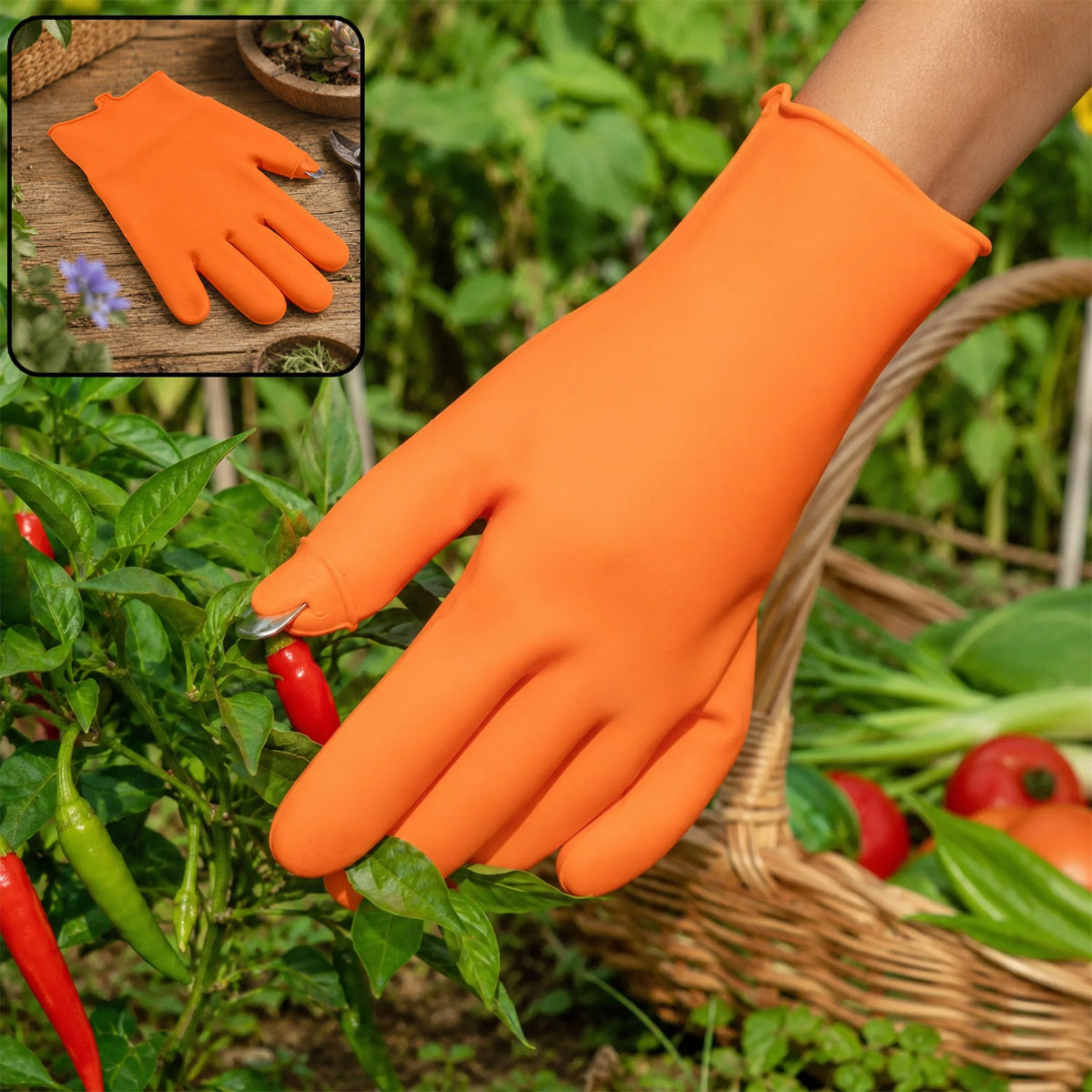 Right-Handed Thumb Cutter Glove – Safe Harvesting | Indo Glow