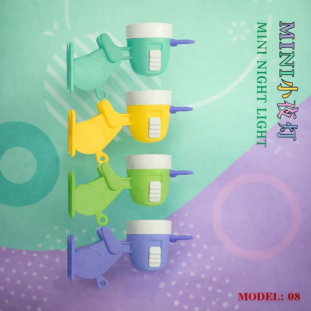 Side view of bunny LED mini flashlight toy
