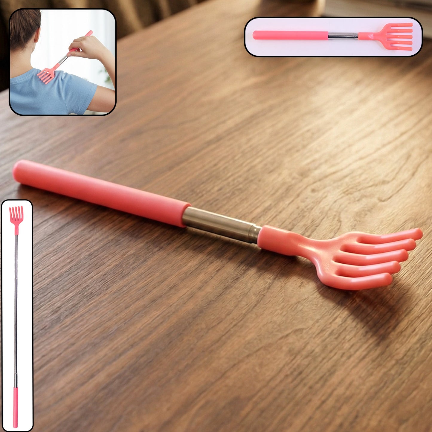 Khujli Stick – 59 cm Long Telescopic Back Scratcher (1 Pc)