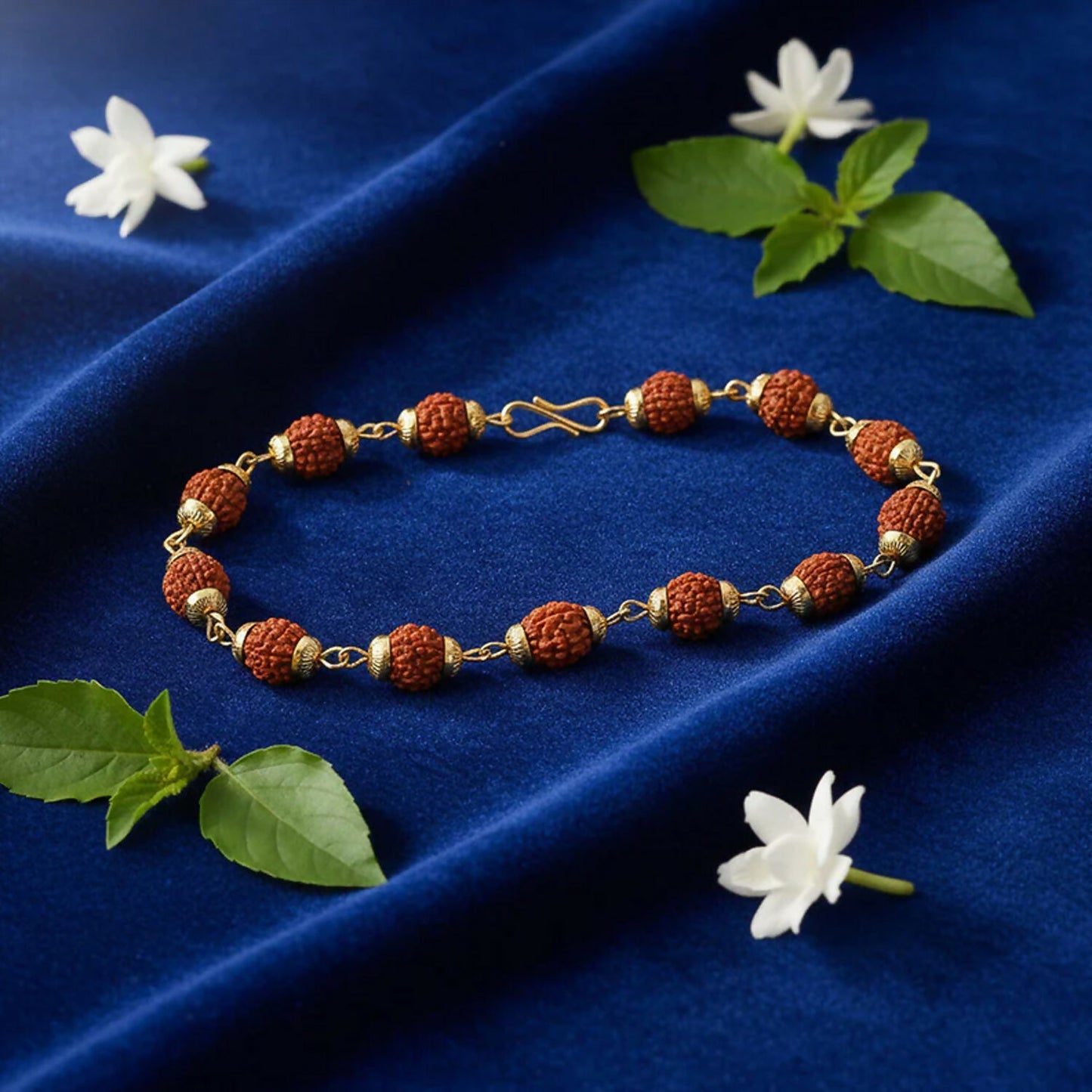 Mahakal Trishul Pendant With Rudraksha Mala & Bracelet Combo