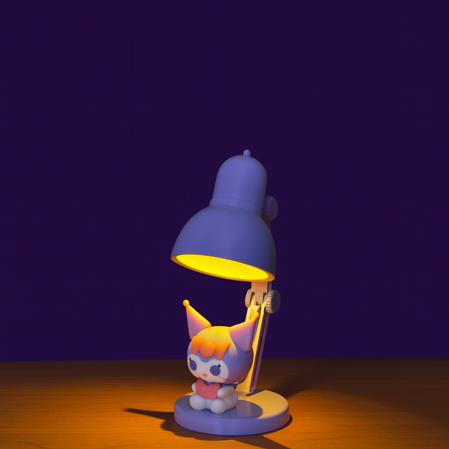 Cute Cartoon LED Desk Lamp with Night Light, Adjustable Study Lamp for Kids