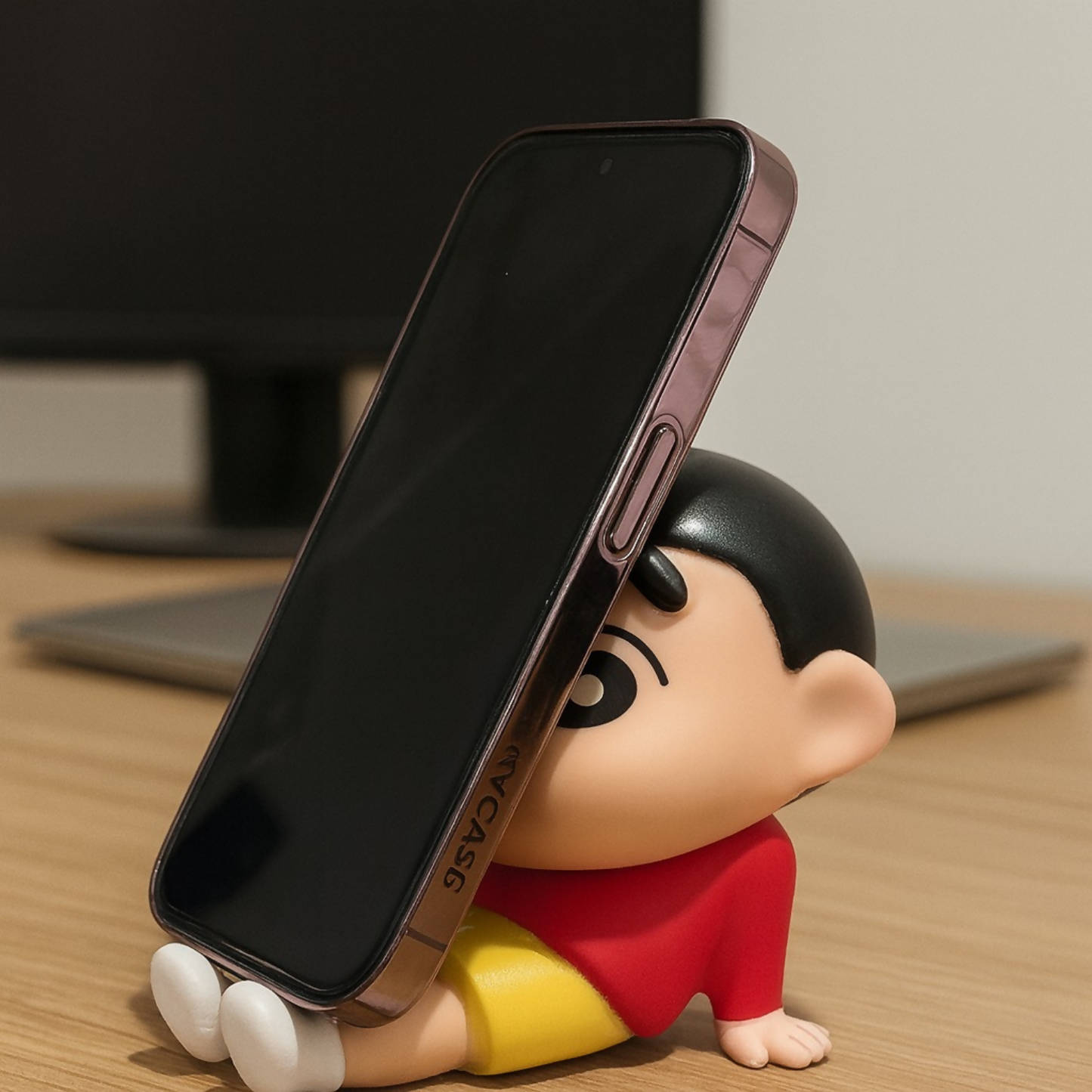 Cute Cartoon Boy Phone Holder Stand for Desk – Mobile Stand for Kids & Adults