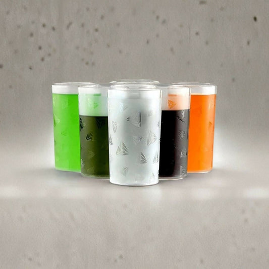 Diamond Plastic glass (pack of 6)