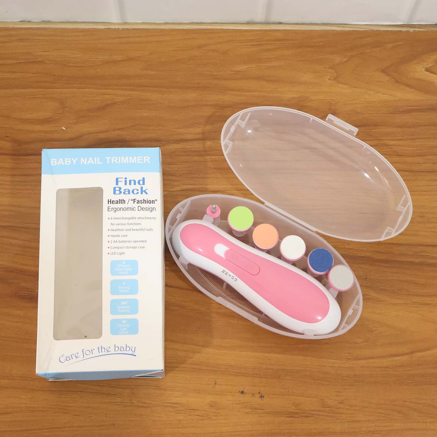 Electric Baby Nail Trimmer with Grinding Heads for Newborn Infant and Toddler