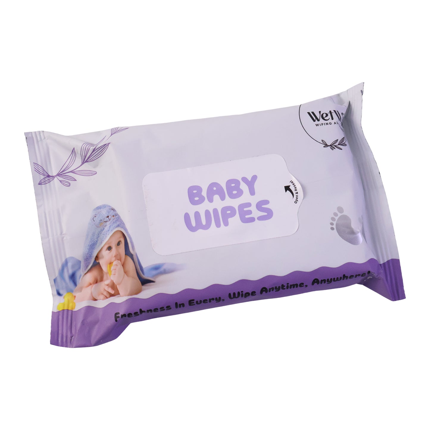 Baby wipes for diaper change use