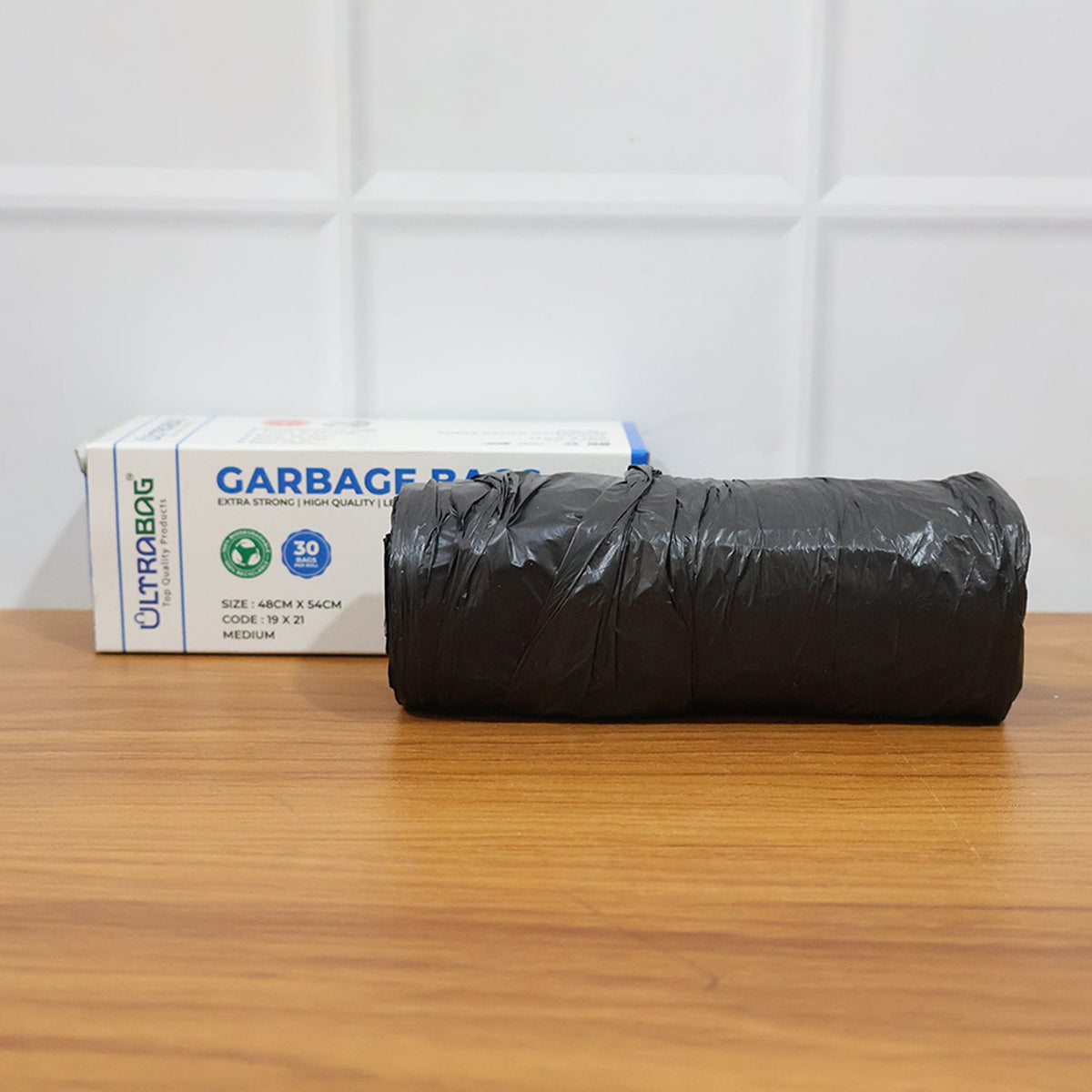 Extra-Strong Garbage Bag Roll – Leak-Proof & Tear-Resistant 48x54cm