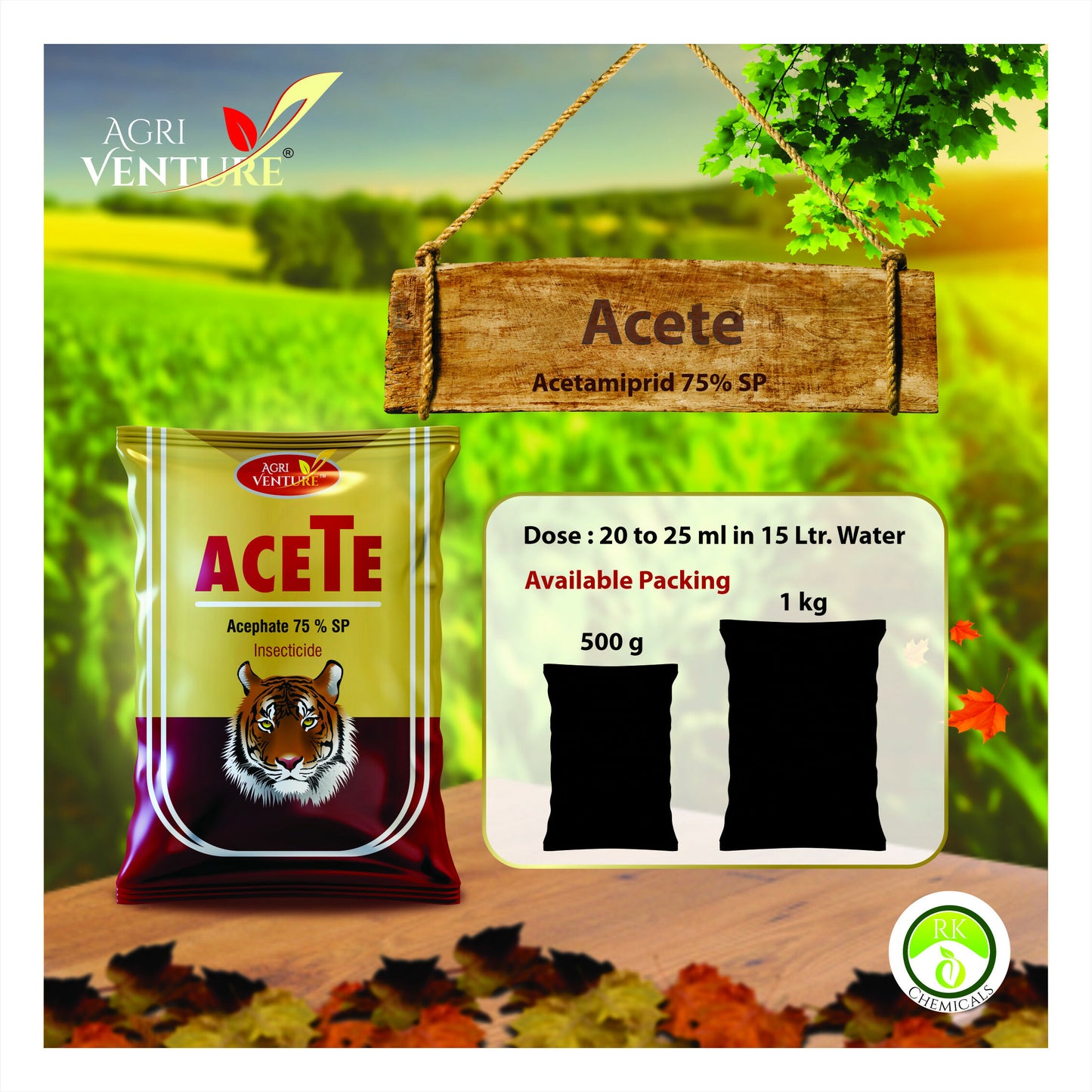 AgriVenture ACETE ( Acepate 75% SP ) (1 LTR)