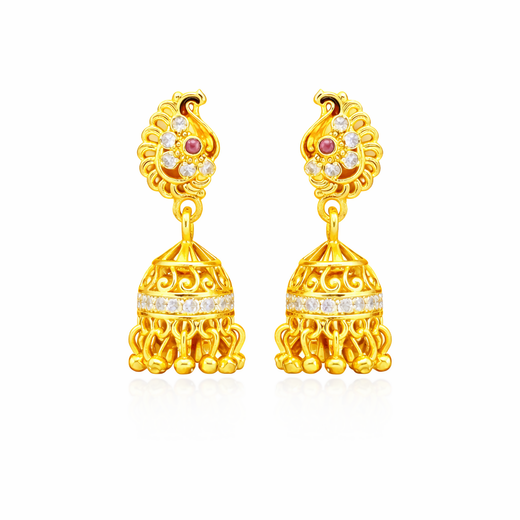 Royal Peacock Inspired Designer Earrings