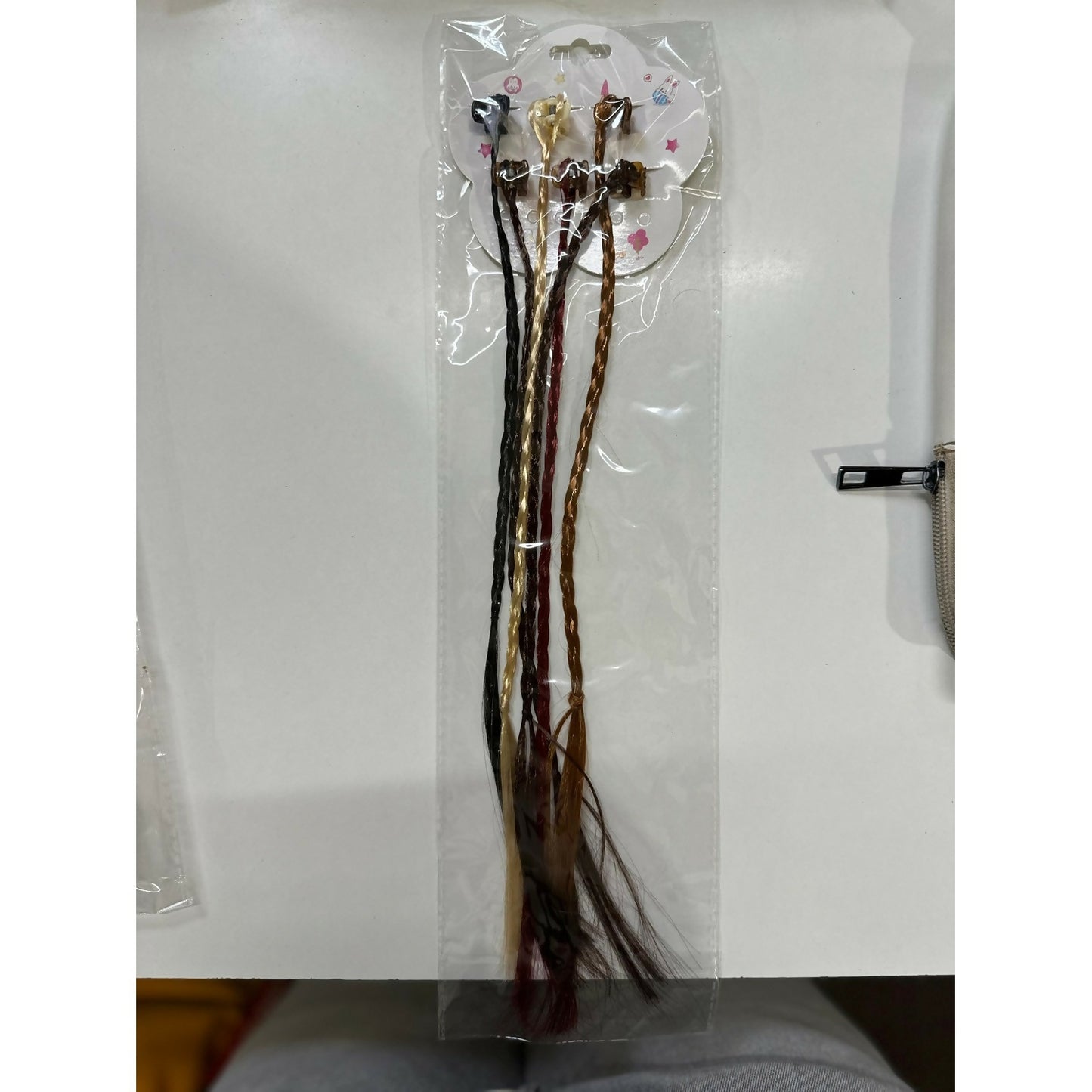 Clip-On Hair Braid Extensions for Girls | Natural Look Styling Accessories Pack of 6