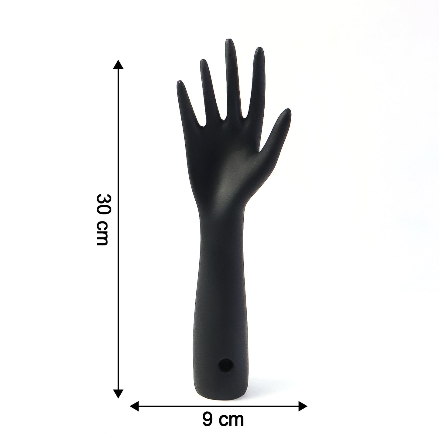 Elegant Black Hand-Shaped Jewelry Display Stand (1 Pc)