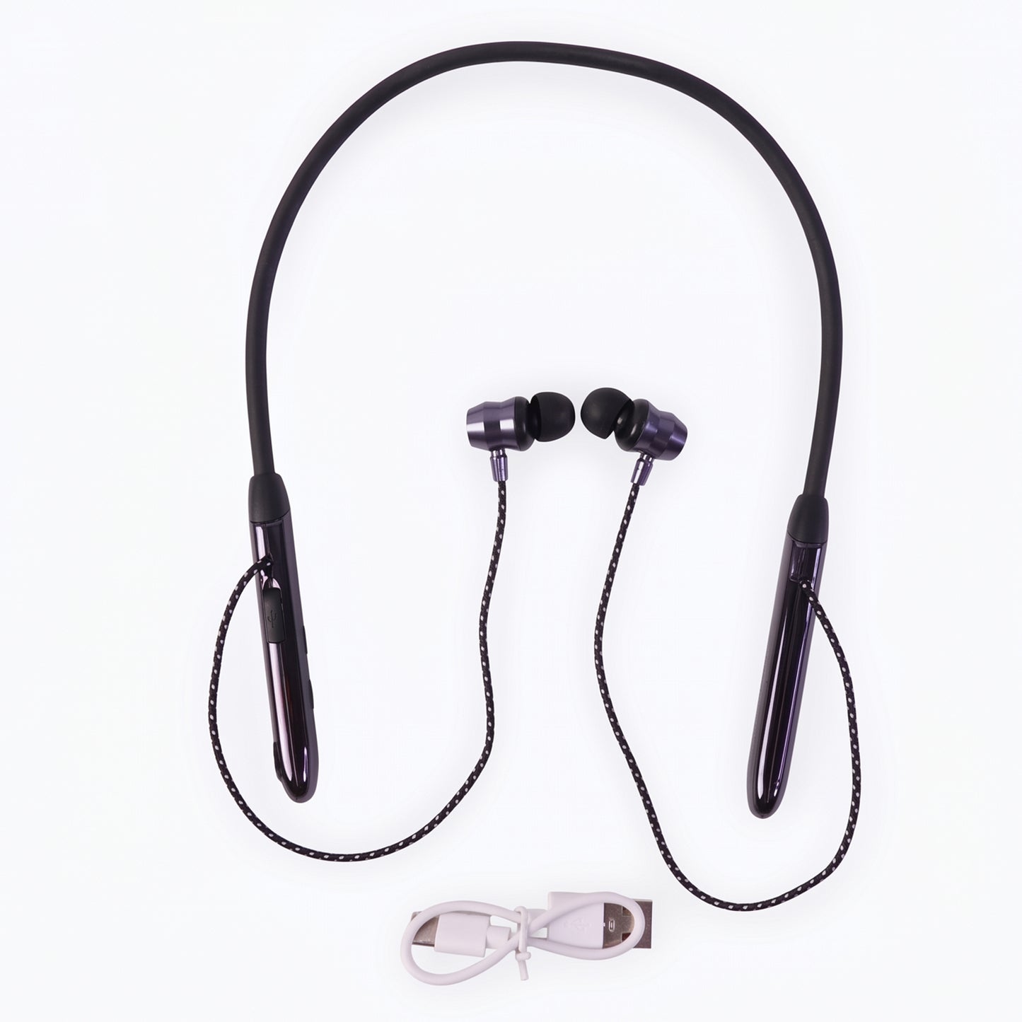 Wireless Bluetooth Neckband Earphones, Nack Band with Magnetic On / Off Earbuds