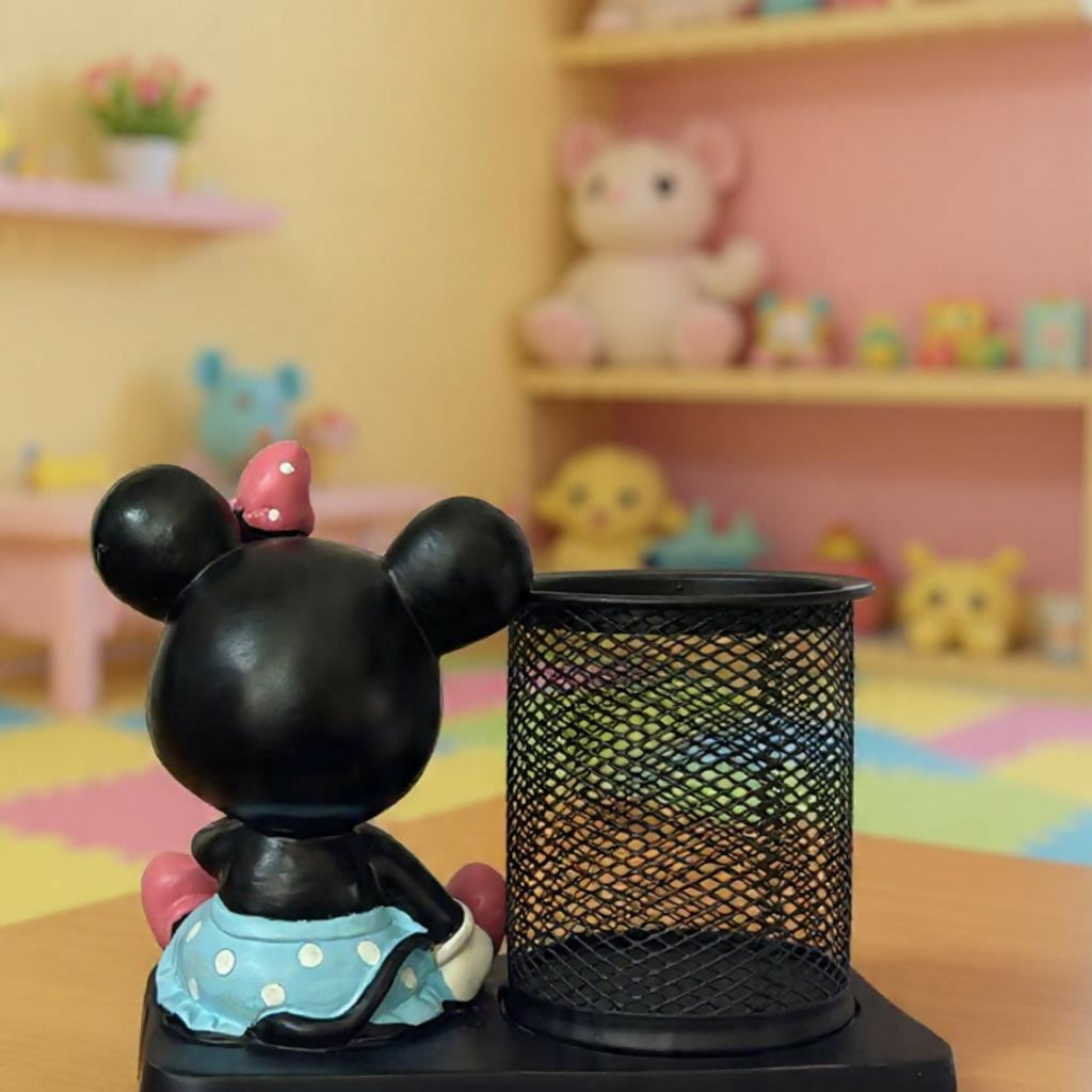 Superhero Style Pen Holder with Cartoon Figure Desk Organizer (Design may vary)
