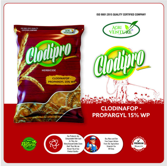 AgriVenture CLODIPRO ( Clodinafop Propargyl 15% WP ) Herbiceds. (160Ml)