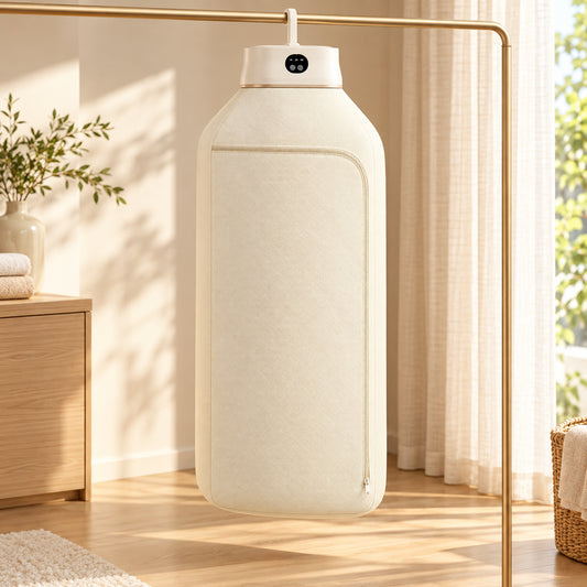 Portable Electric Clothes Dryer with Hanging Cover and Timer (1 Pc)