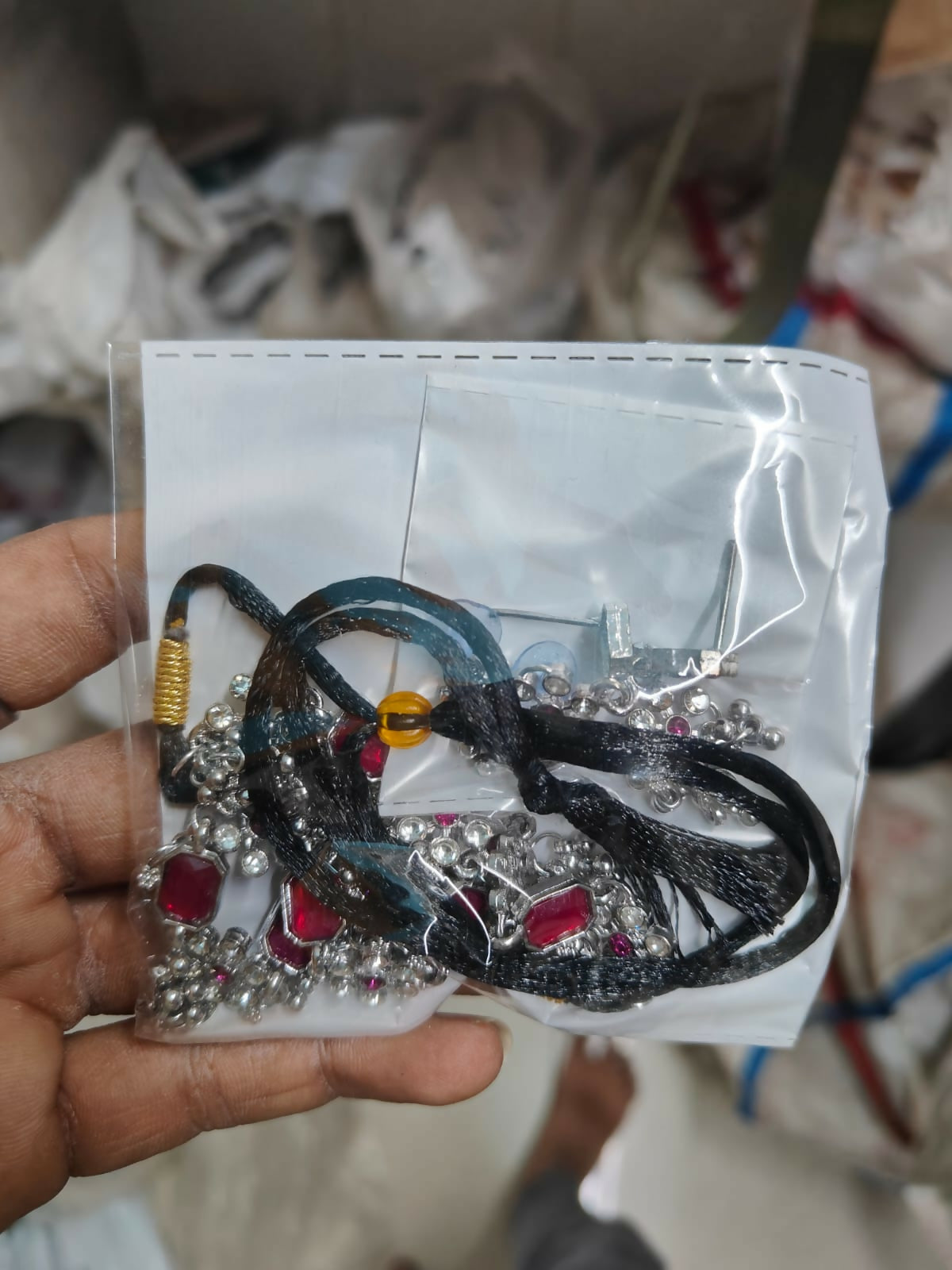 Oxidized Silver Emerald Rectangular Choker Set