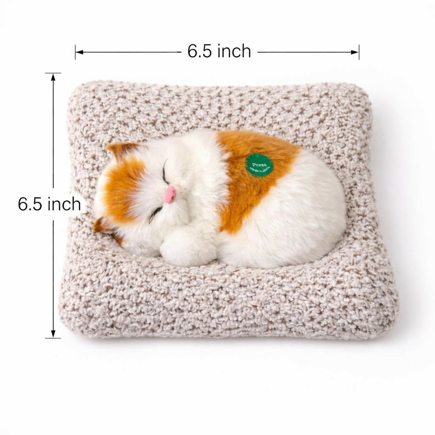 Sleeping Cat Car Dashboard Decor Cute Soft Toy for Home & Office