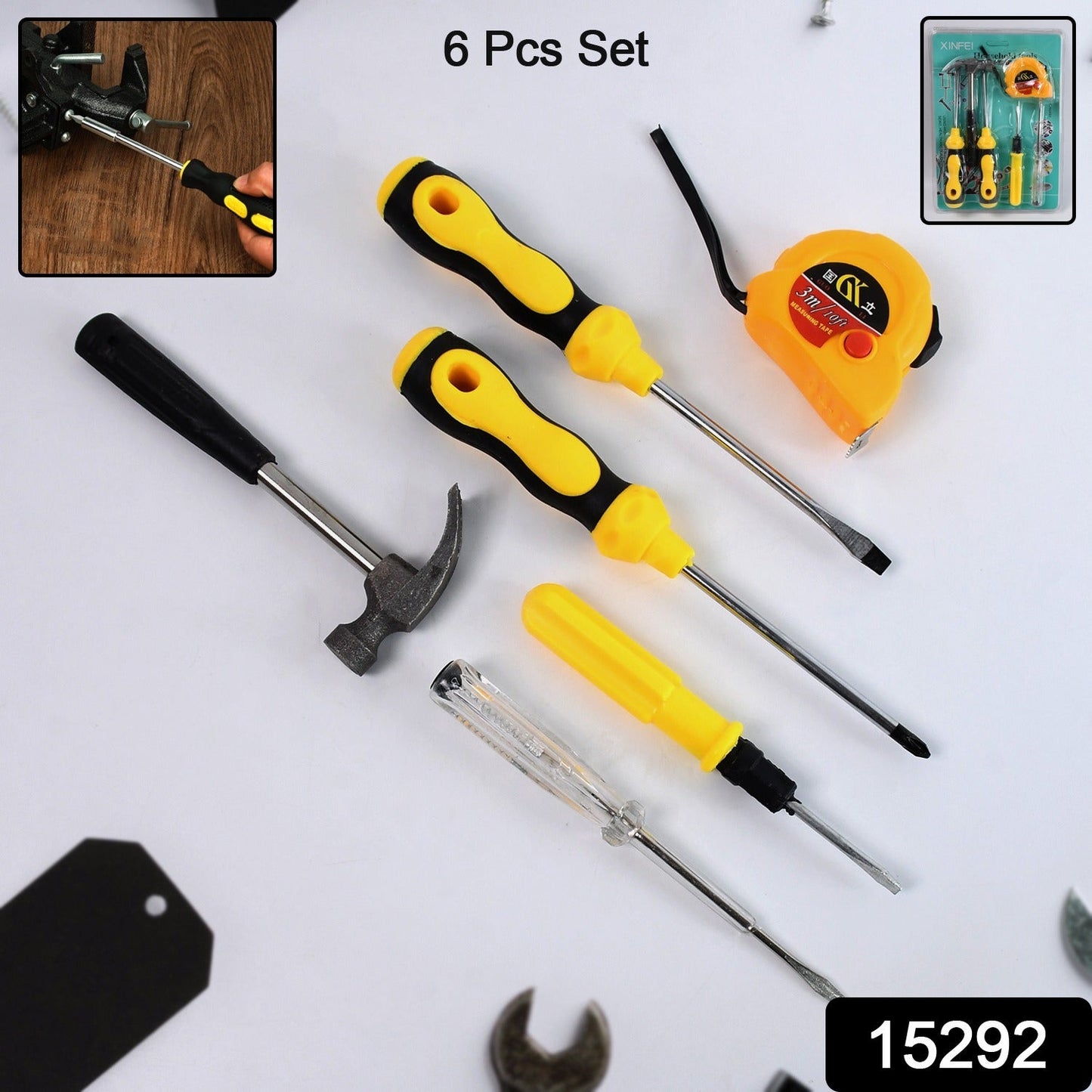 Compact Hand Tool Kit with Screwdrivers