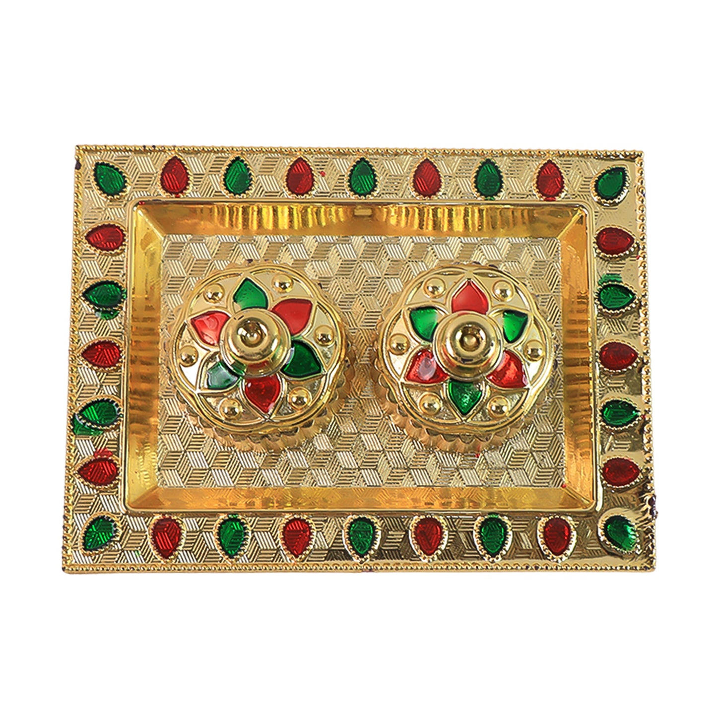 Golden Pooja Thali