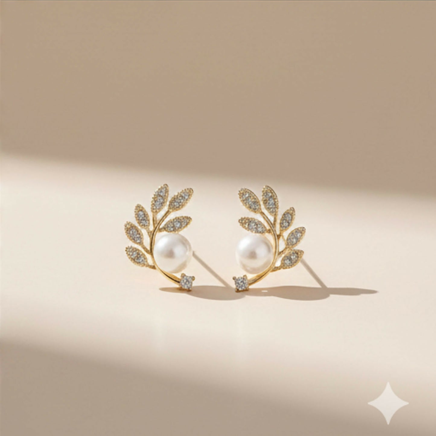 Ear climbers styled with elegant outfit