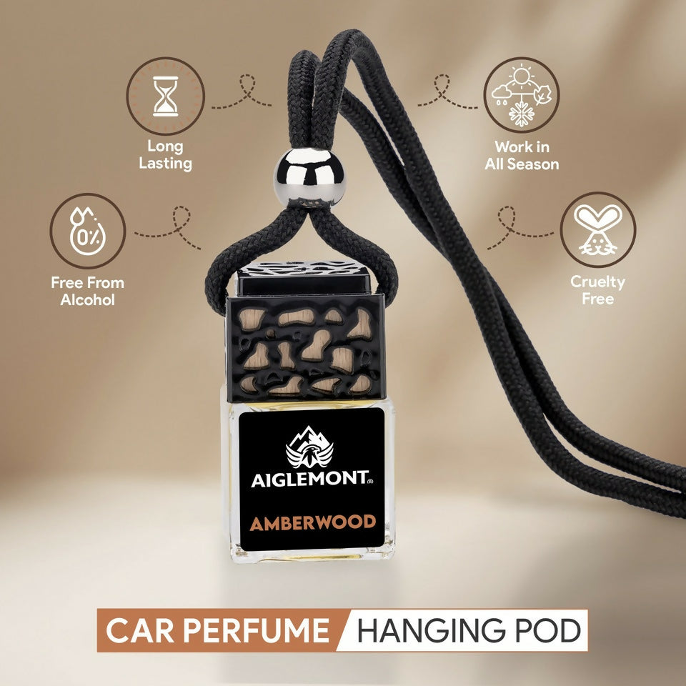 Amberwood Car Perfume Ad Features