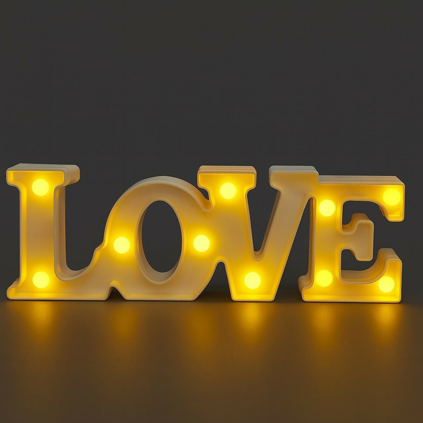 LOVE LED Marquee Letter Light Decorative Night Lamp for Home & Gifts