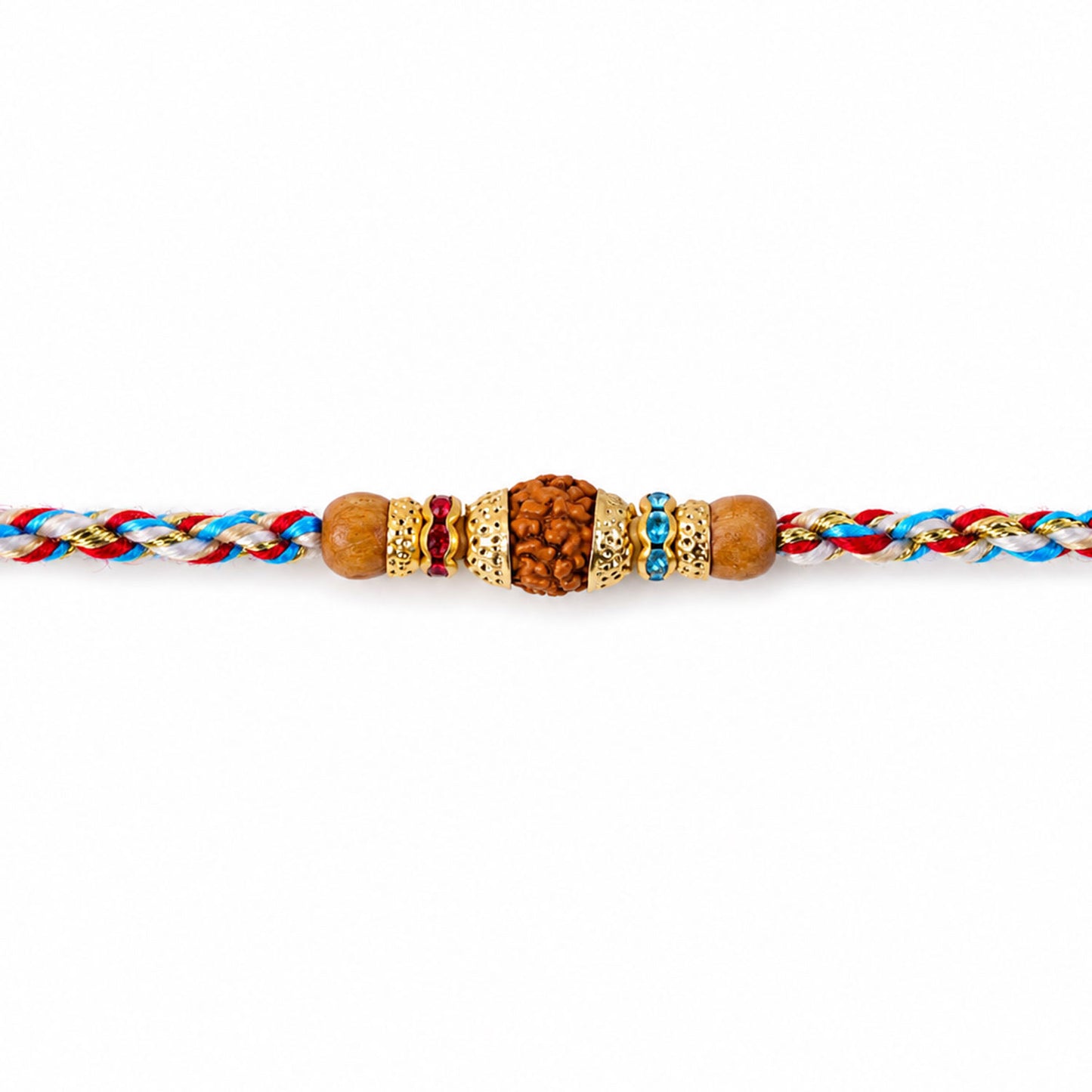 Graceful Pastel Pearl Rakhi with Fine Beads and Premium Raksha Bandhan Charm